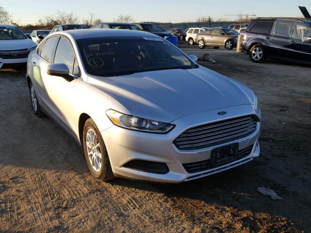 3FA6P0G7XGR303022 - 2016 FORD FUSION S SILVER photo 1