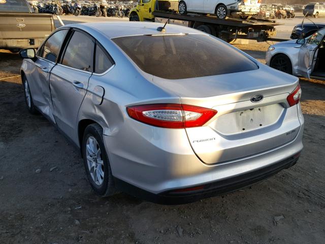 3FA6P0G7XGR303022 - 2016 FORD FUSION S SILVER photo 3