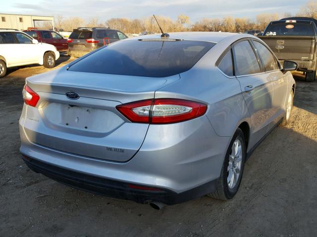 3FA6P0G7XGR303022 - 2016 FORD FUSION S SILVER photo 4