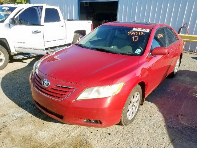 4T1BK46K77U021512 - 2007 TOYOTA CAMRY LE RED photo 2