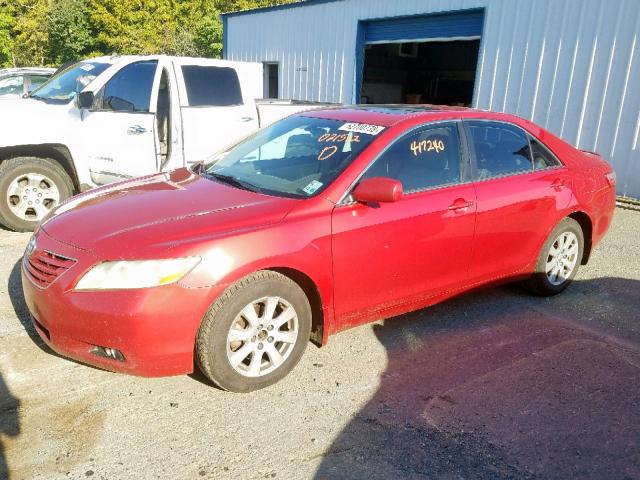 4T1BK46K77U021512 - 2007 TOYOTA CAMRY LE RED photo 9