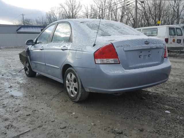 KNAFE121185506133 - 2008 KIA SPECTRA EX SILVER photo 3