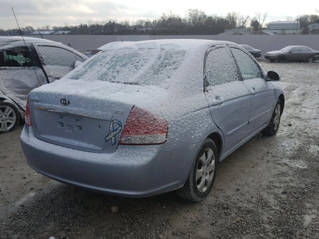 KNAFE121185506133 - 2008 KIA SPECTRA EX SILVER photo 4