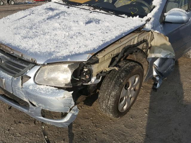 KNAFE121185506133 - 2008 KIA SPECTRA EX SILVER photo 9