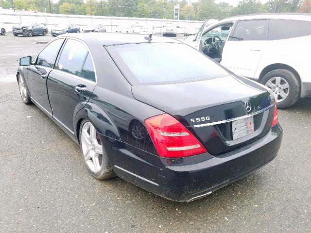 WDDNG7BB2AA343595 - 2010 MERCEDES-BENZ S 550 BLACK photo 3