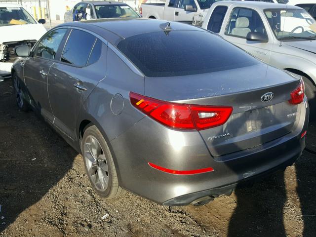 5XXGR4A68FG363622 - 2015 KIA OPTIMA SX GRAY photo 3