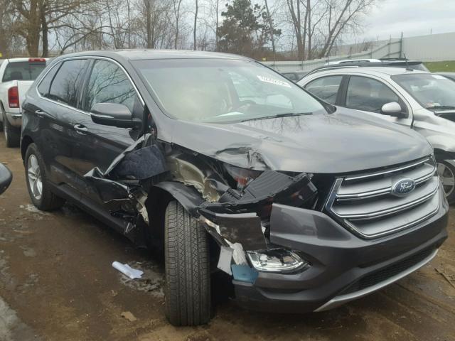 2FMPK4J84JBB28564 - 2018 FORD EDGE SEL GRAY photo 1