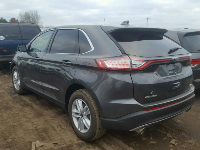 2FMPK4J84JBB28564 - 2018 FORD EDGE SEL GRAY photo 3