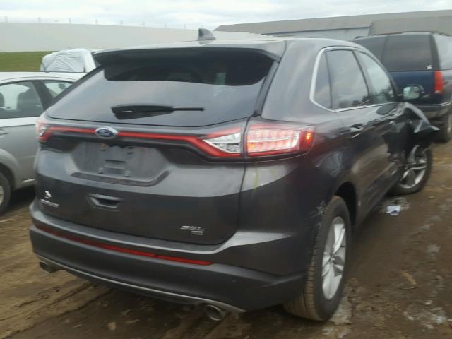 2FMPK4J84JBB28564 - 2018 FORD EDGE SEL GRAY photo 4