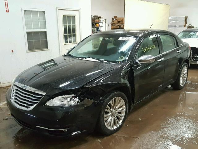 1C3BC2FB4BN615875 - 2011 CHRYSLER 200 LIMITE BLACK photo 2