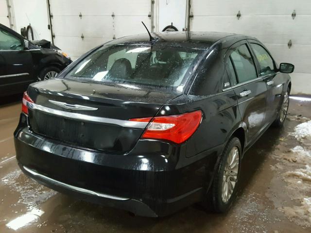 1C3BC2FB4BN615875 - 2011 CHRYSLER 200 LIMITE BLACK photo 4