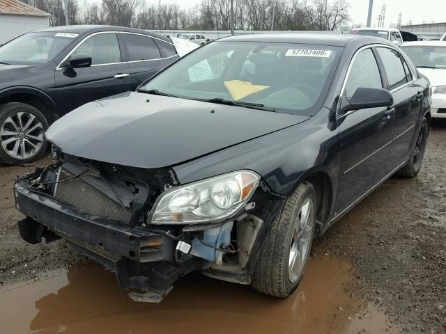 1G1ZC5EB3AF130044 - 2010 CHEVROLET MALIBU 1LT BLACK photo 2