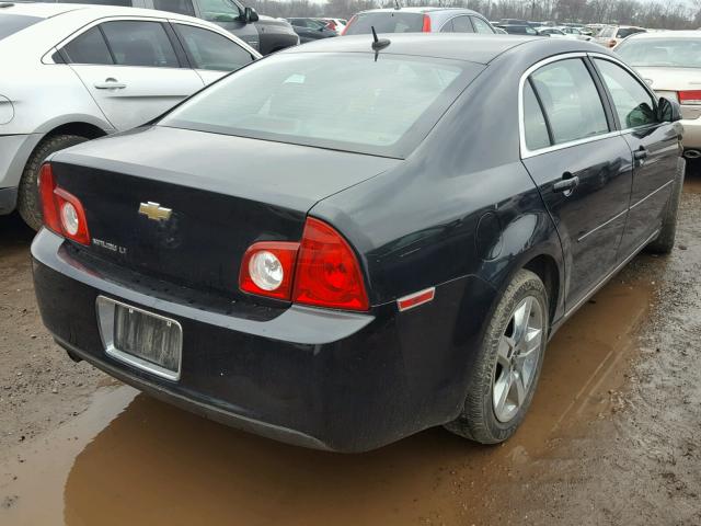 1G1ZC5EB3AF130044 - 2010 CHEVROLET MALIBU 1LT BLACK photo 4