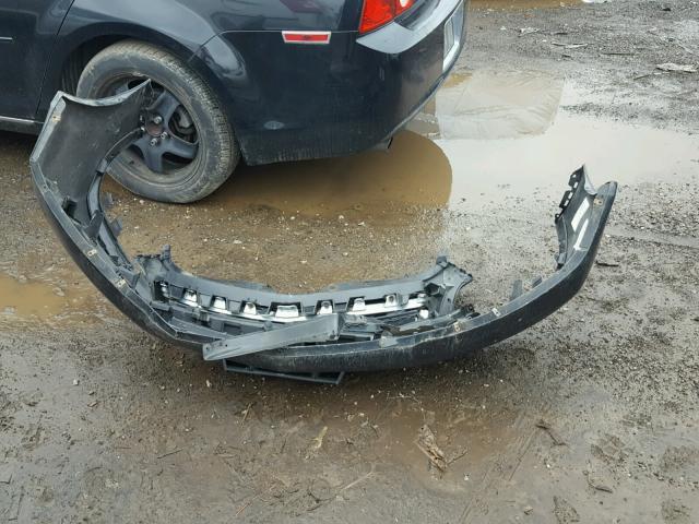 1G1ZC5EB3AF130044 - 2010 CHEVROLET MALIBU 1LT BLACK photo 9