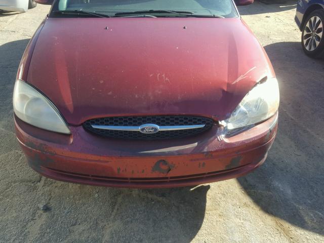 1FAFP5523YG181424 - 2000 FORD TAURUS SES BURGUNDY photo 9