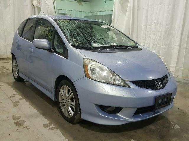 JHMGE88439S034133 - 2009 HONDA FIT SPORT BLUE photo 1