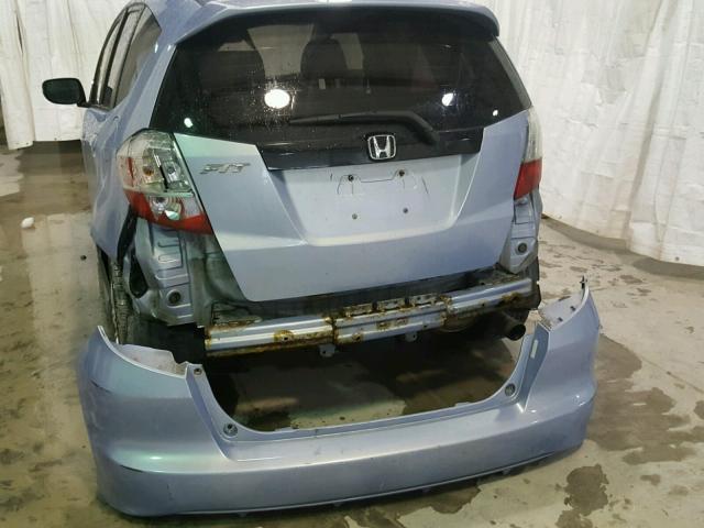 JHMGE88439S034133 - 2009 HONDA FIT SPORT BLUE photo 9