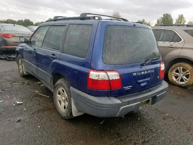 JF1SF63591H745291 - 2001 SUBARU FORESTER L BLUE photo 3