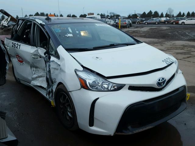 JTDZN3EU6GJ045440 - 2016 TOYOTA PRIUS V WHITE photo 1