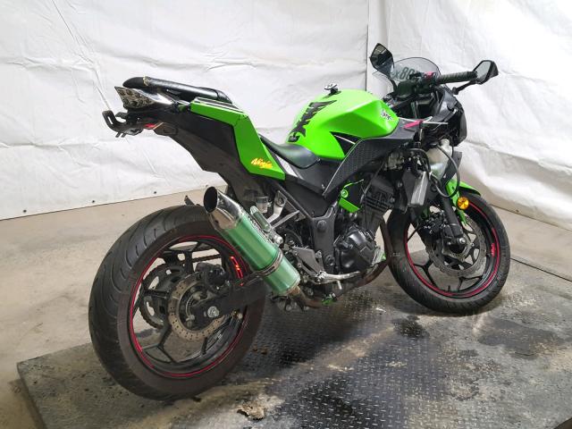 JKAEX8B12EA002673 - 2014 KAWASAKI EX300 B GREEN photo 4