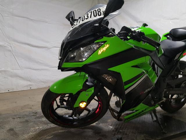 JKAEX8B12EA002673 - 2014 KAWASAKI EX300 B GREEN photo 9