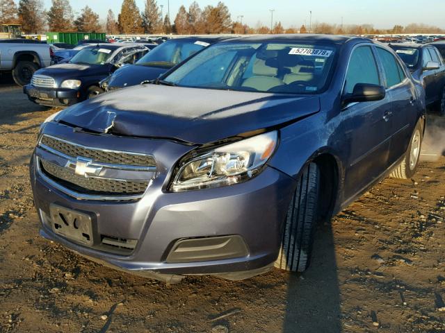 1G11B5SA7DF157389 - 2013 CHEVROLET MALIBU LS BLUE photo 2