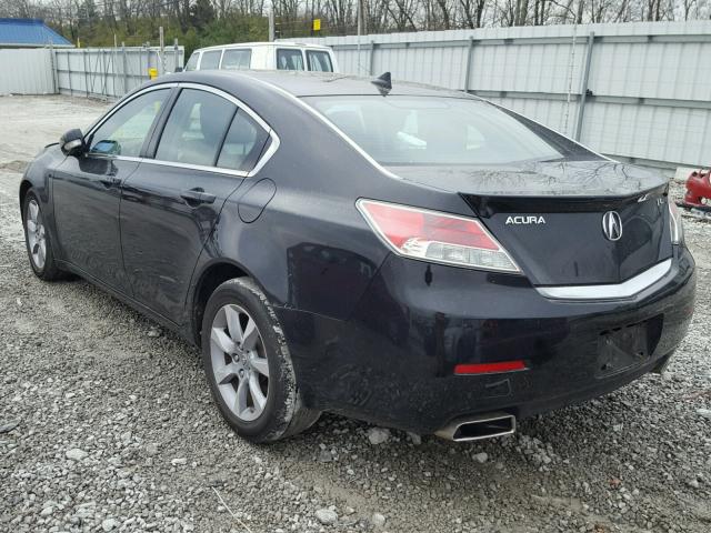 19UUA8F54CA023572 - 2012 ACURA TL BLACK photo 3