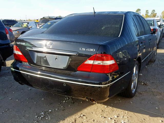 JTHBN36FX65038319 - 2006 LEXUS LS 430 BLACK photo 4