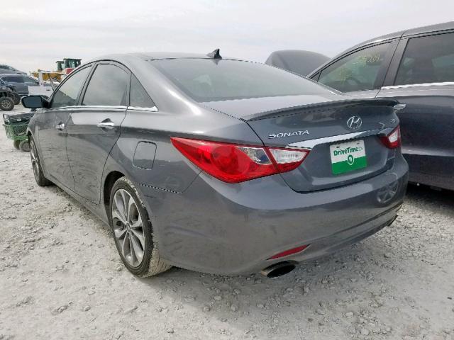 5NPEC4AB2DH675054 - 2013 HYUNDAI SONATA SE GRAY photo 3