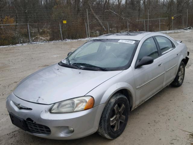 1C3EL56U91N671647 - 2001 CHRYSLER SEBRING LX SILVER photo 2