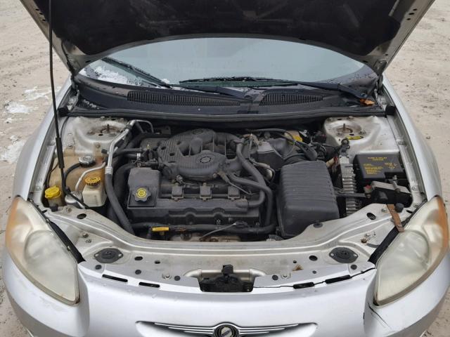 1C3EL56U91N671647 - 2001 CHRYSLER SEBRING LX SILVER photo 7