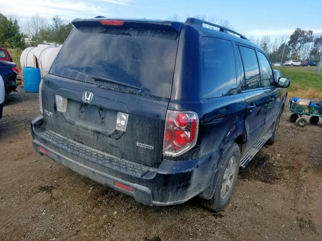 5FNYF18308B026004 - 2008 HONDA PILOT SE BLACK photo 4