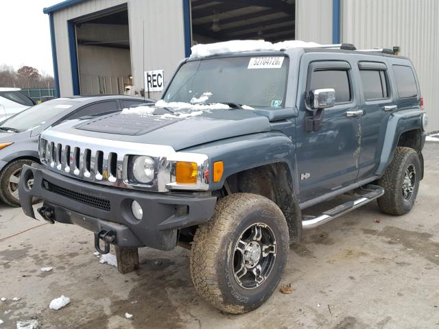 5GTDN136068321130 - 2006 HUMMER H3 BLUE photo 2