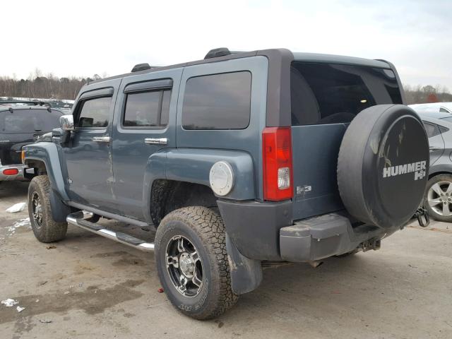 5GTDN136068321130 - 2006 HUMMER H3 BLUE photo 3