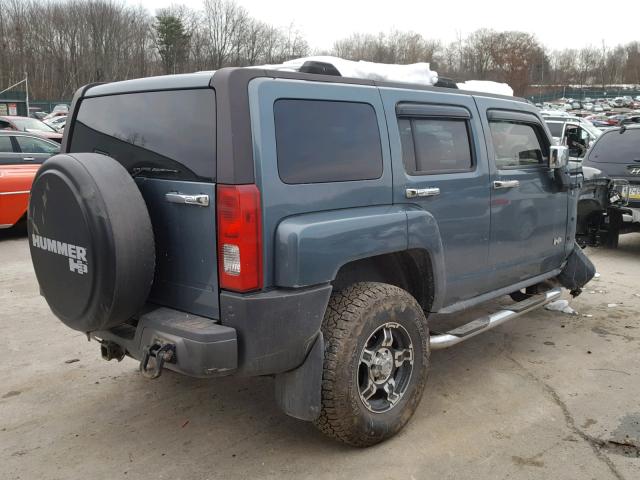 5GTDN136068321130 - 2006 HUMMER H3 BLUE photo 4