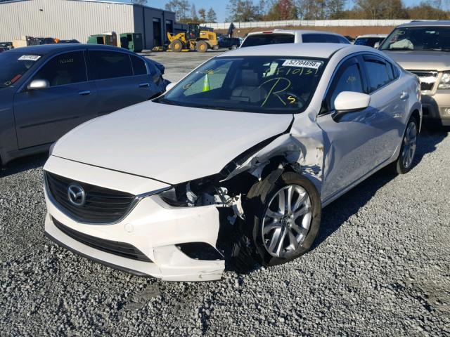 JM1GL1V54H1112337 - 2017 MAZDA 6 TOURING WHITE photo 2