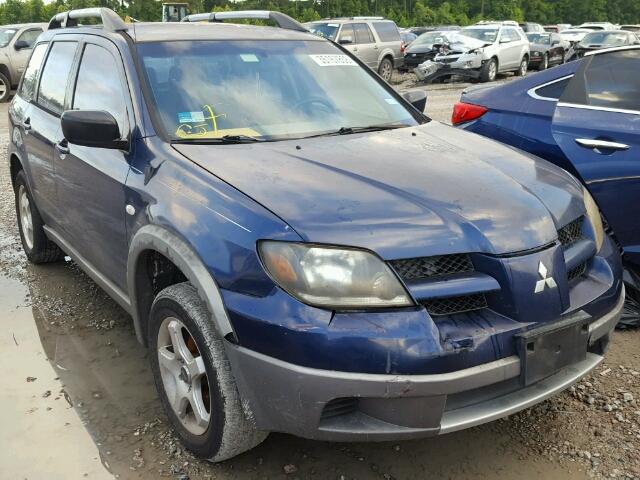 JA4LX31G73U064419 - 2003 MITSUBISHI OUTLANDER BLUE photo 1