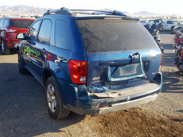 2CKDL73FX66142415 - 2006 PONTIAC TORRENT GREEN photo 3