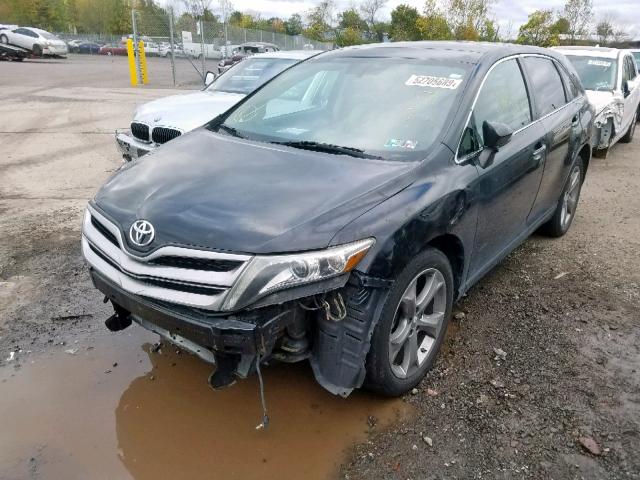 4T3ZK3BB3DU052449 - 2013 TOYOTA VENZA LE BLACK photo 2