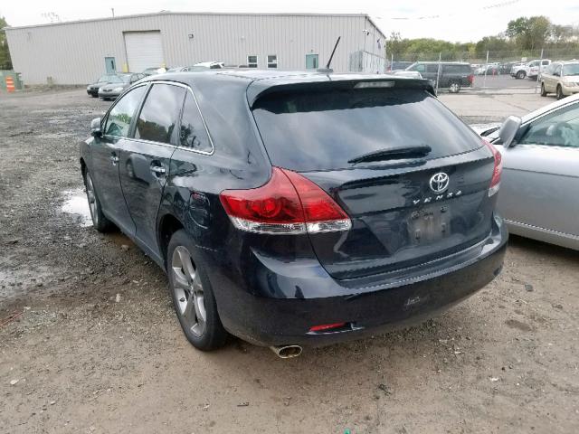 4T3ZK3BB3DU052449 - 2013 TOYOTA VENZA LE BLACK photo 3