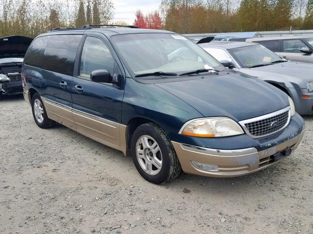 2FMDA56461BC12144 - 2001 FORD WINDSTAR S GREEN photo 1