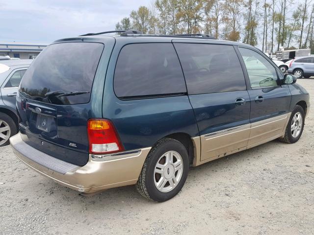 2FMDA56461BC12144 - 2001 FORD WINDSTAR S GREEN photo 4