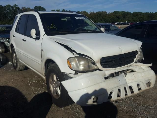 4JGAB54E41A234067 - 2001 MERCEDES-BENZ ML 320 WHITE photo 1