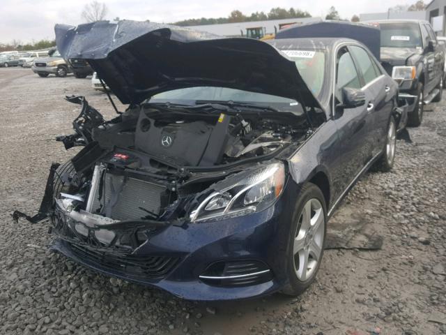 WDDHF5KB4EA903711 - 2014 MERCEDES-BENZ E 350 BLUE photo 2