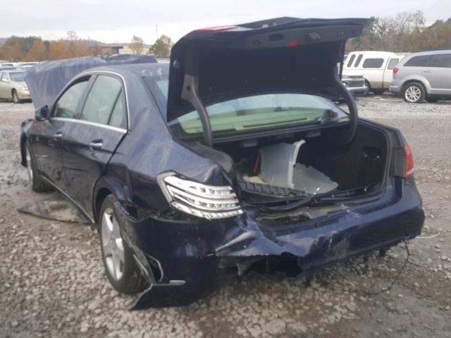 WDDHF5KB4EA903711 - 2014 MERCEDES-BENZ E 350 BLUE photo 3