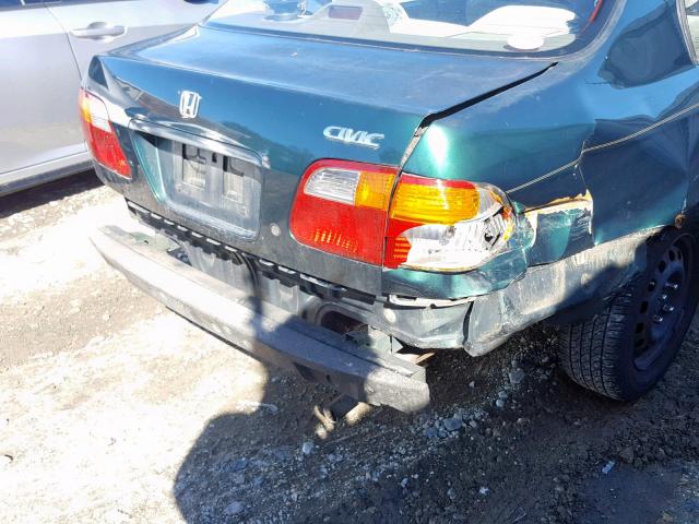 2HGEJ6614XH527178 - 1999 HONDA CIVIC BASE Yaşıl foto 9