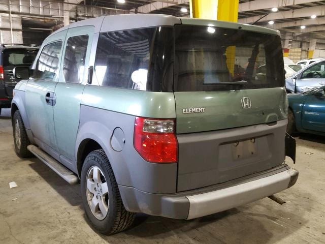 5J6YH18524L004745 - 2004 HONDA ELEMENT EX GREEN photo 3