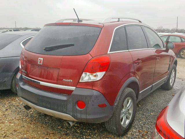 3GSDL43N48S568400 - 2008 SATURN VUE XE RED photo 4