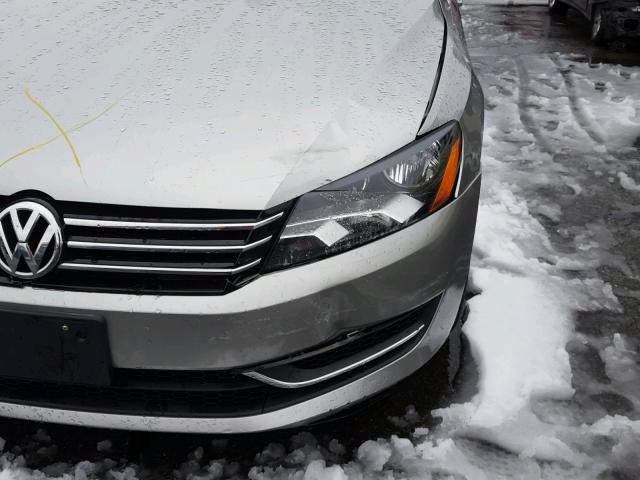 1VWBT7A36EC080473 - 2014 VOLKSWAGEN PASSAT SE GRAY photo 9