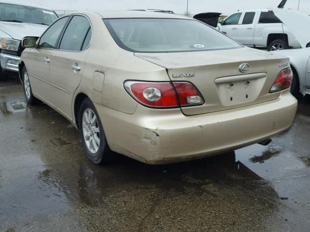 JTHBF30G230120438 - 2003 LEXUS ES 300 GOLD photo 3